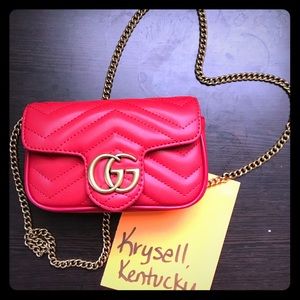 1:1 gucci super mini marmont copy